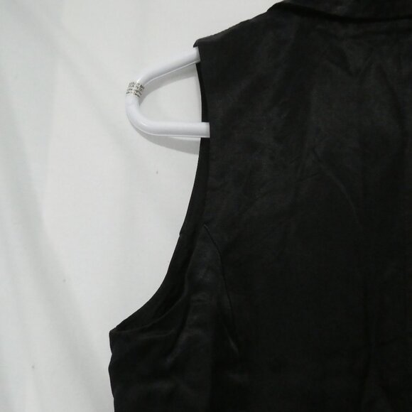 VIP PETITES | small - petites | Black Button Down Vest | Made In Canada 🟥🍁🟥 - Picture 10 of 14